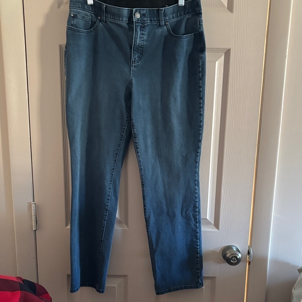 Chico's Women's Skinny Jeans in Dark Blue Wash